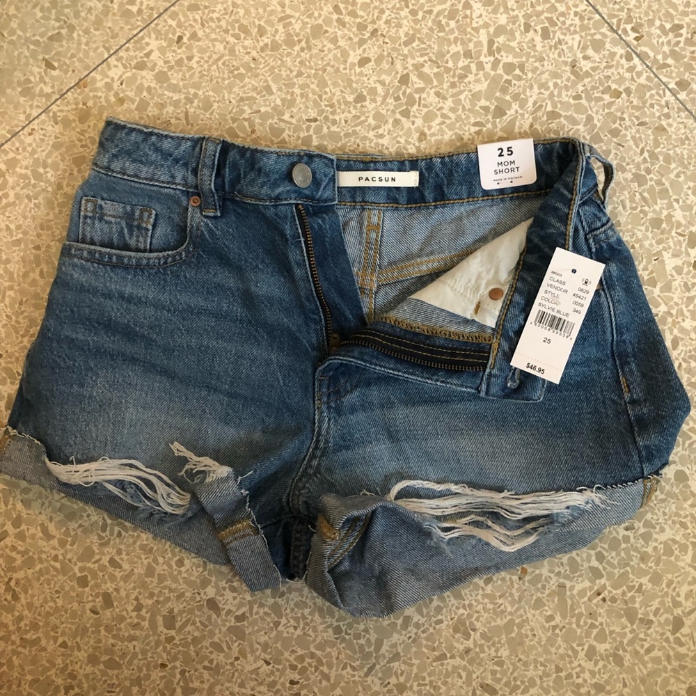 NWT pacsun denim shorts size 25